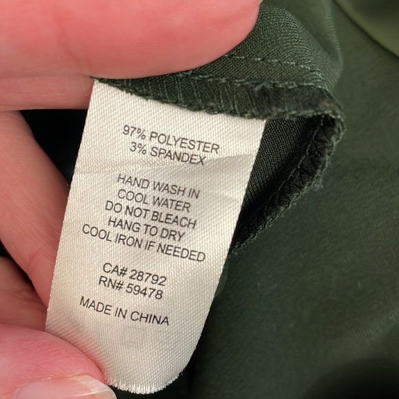 Joie silky wide leg pants size 6 green emerald - Picture 11 of 11